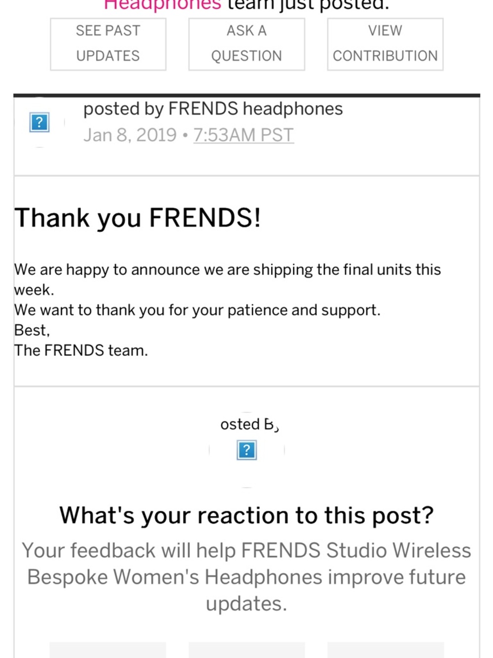 Frends Rose Gold Disc Headphones with Carry Pouch Bluetooth - Picture 5 of 5